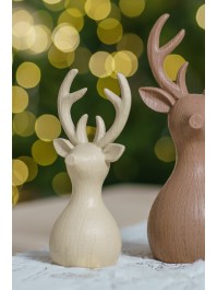 SMALL SIZE POLYRESIN REINDEER RUSTY - 2 ASS 7.5CM X 6CM X 16.7CM