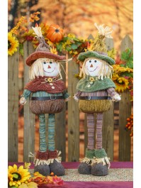 WILLOW SCARECROW TELESCOPIC LEGS - 2 ASS 26CM X 12CM X 48CM /68CM