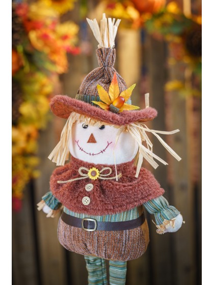 WILLOW SCARECROW TELESCOPIC LEGS - 2 ASS 26CM X 12CM X 48CM /68CM