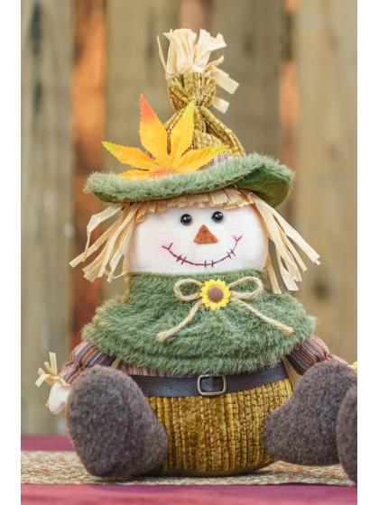 SITTING WILLOW SCARECROW - 2 ASS 20CM X 16CM X 30CM