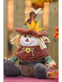 SITTING WILLOW SCARECROW - 2 ASS 20CM X 16CM X 30CM