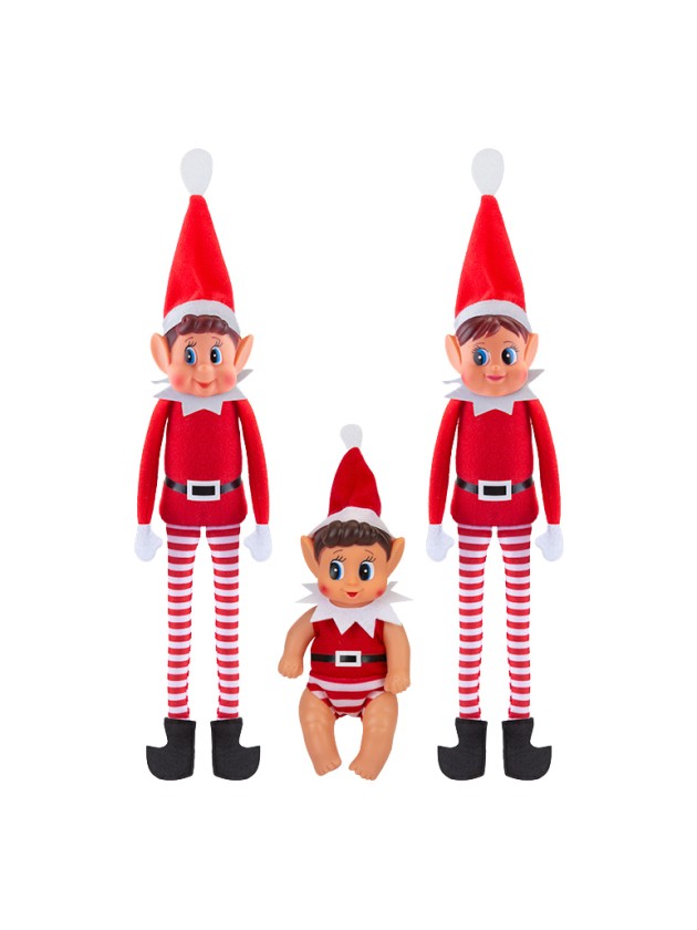 PACK FAMILLE LUTINS FARCEURS 3 PCS 16CM X 5CM X 28CM