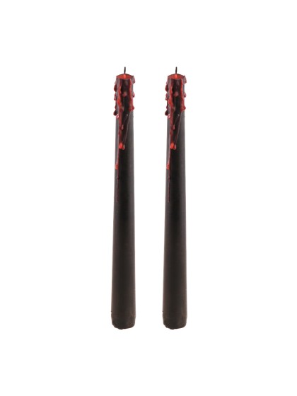 SET 2 WEEPING TAPER CANDLES DIA 2.1CM X 25CM