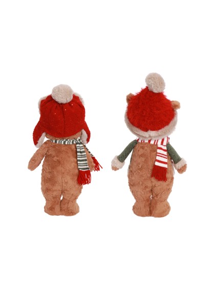 STANDING BARNABEY BEAR 2 ASS AROUND 23CM X 15CM X 52CM