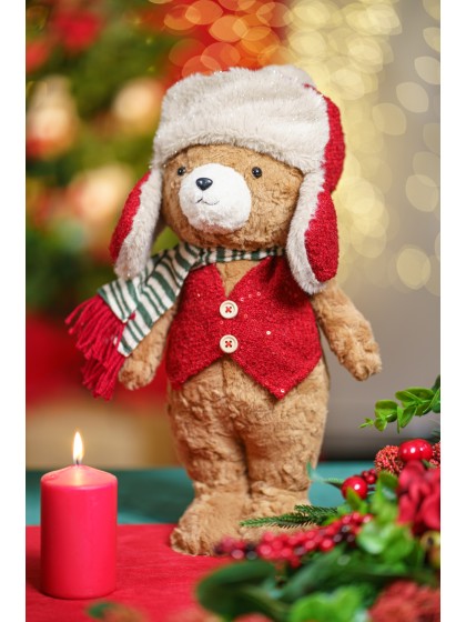 STANDING BARNABEY BEAR 2 ASS AROUND 23CM X 15CM X 52CM