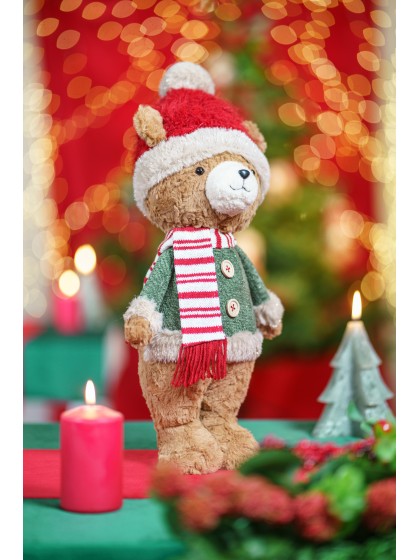 STANDING BARNABEY BEAR 2 ASS AROUND 23CM X 15CM X 52CM