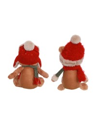 SITTING BARNABEY BEAR - 2 ASS AROUND 21CM X 14CM X 36CM