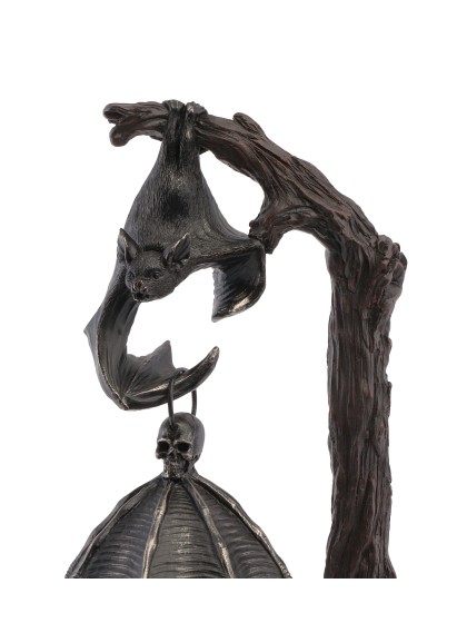 KERZENHALTER LATERNE FLEDERMAUS AUF AST 19.2CM X 15CM X 37CM