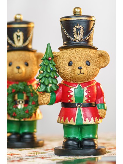 RESIN SWEET BEAR BARNABEY - 2 ASS AROUND 12.5CM X 8CM X 25CM