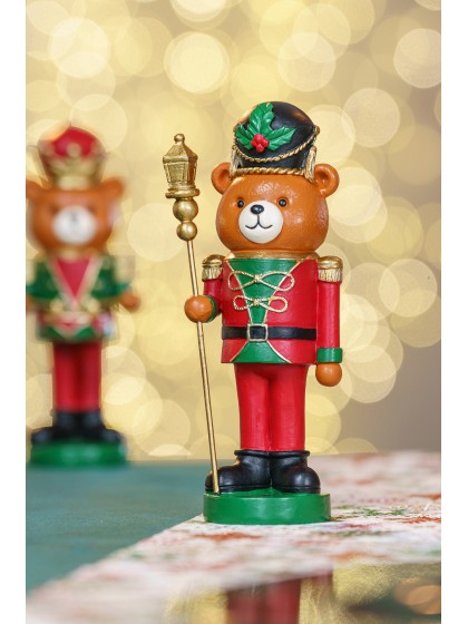 KING BEAR BARNABEY RESINE - 2 ASS 7CM X 5CM X 16CM