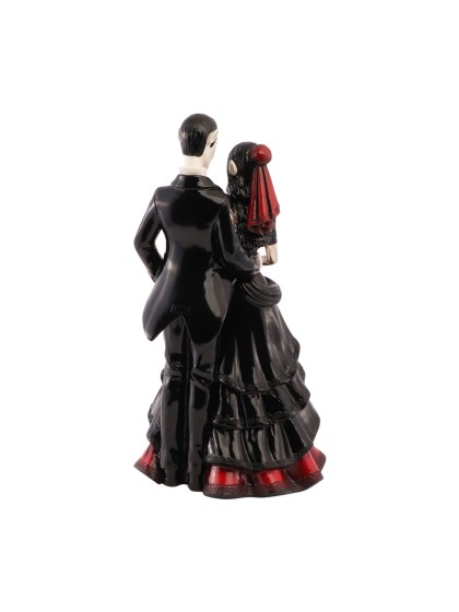 STATUE RESINE COUPLE VAMPIRES ROUGE BLOODY 19.5CM X 15.5CM X 37CM