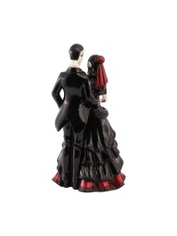 POLYRESIN RED BLOODY VAMPIRES COUPLE STATUE 19.5CM X 15.5CM X 37CM