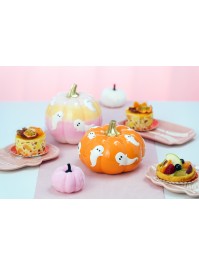 CITROUILLE ORANGE AVEC FANTOMES SUMMERWEEN 15.5CM X 15.5CM X 11CM