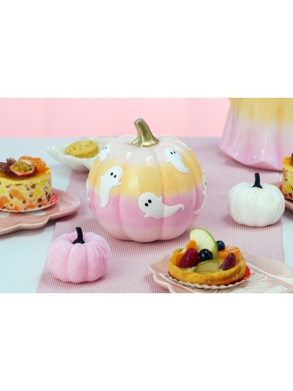 CITROUILLE COULEURS DEGRADEES AVEC FANTOMES SUMMERWEEN 14.5CM X 14.5CM X 14.8CM