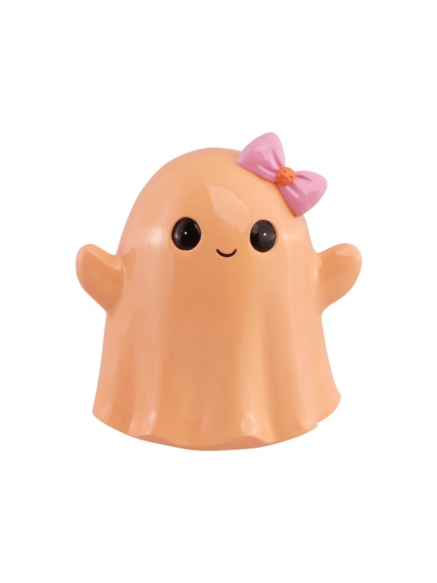 POLYRESIN LIGHT ORANGE GHOST 18CM X 14CM X 20CM
