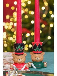 RESIN CANDLEHOLDER SWEET BEAR BARNABEY - 2 ASS 7.5CM X 5CM X 10CM