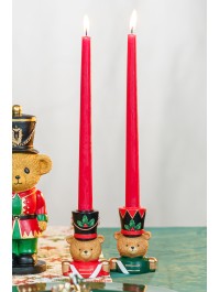 BOUGEOIR RESINE SWEET BEAR BARNABEY - 2 ASS 7.5CM X 5CM X 10CM