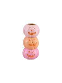 POLYRESIN CUTE PUMPKINS CANDLE HOLDER 6.3CM X 6.3CM X 13CM