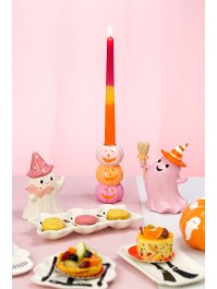 POLYRESIN CUTE PUMPKINS CANDLE HOLDER 6.3CM X 6.3CM X 13CM