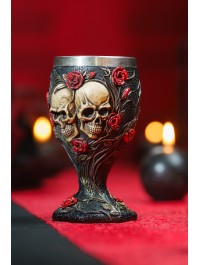 CALICE RESINE ETERNAL LOVE 7CM X 7CM X 14.5CM