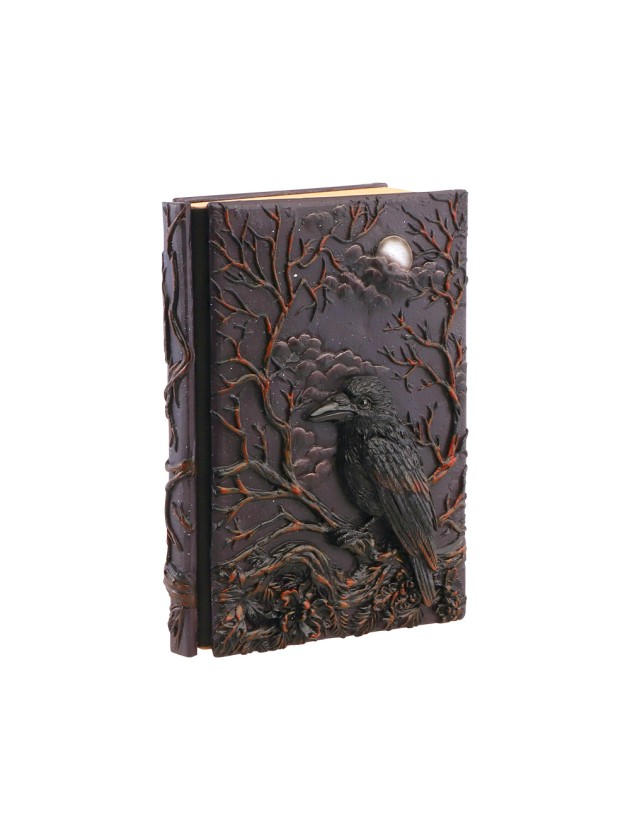 CROW POLYRESIN NOTEBOOK 14.5CM X 4.5CM X 19CM
