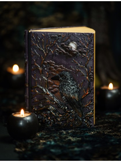 LIVRE CARNET DE NOTES CORBEAU 14.5CM X 4.5CM X 19CM