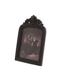 RAHMEN ZUM HINSTELLEN KUNSTHARZ SCHWARZ DANCING SKELETONS 23.6CM X 2CM X 35.5CM