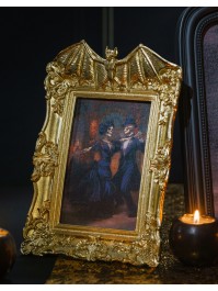 POLYRESIN STANDING GOLDEN BAT FRAME 17CM X 2CM X 27CM