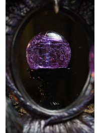 BOULE MAGIQUE LED VIOLET 10CM X 10CM X 22CM