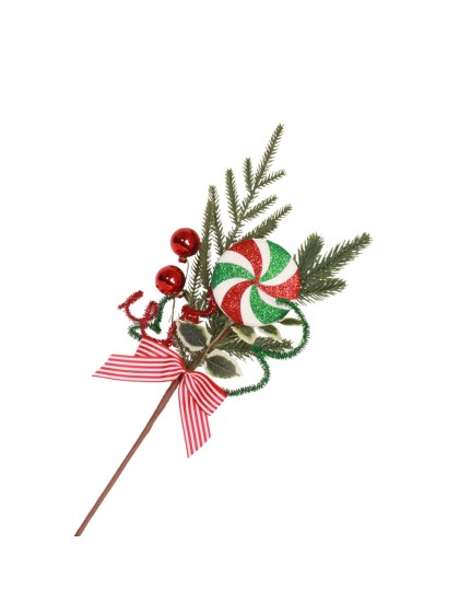 SMALL SIZE PEPPERMINT SWEET BRANCH 20CM X 6CM X 43CM