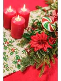 CENTRE DE TABLE PEPPERMINT SWEET 69CM X 20CM X 10CM