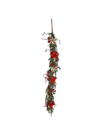PEPPERMINT SWEET GARLAND 120CM X 24CM X 10CM