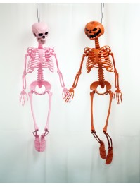 SKELETT  BEWEGLICH KOPF AUS KÜRBIS ORENGEL SUMMERWEEN 1M