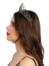COURONNE DIADEME TOILE D\'ARAIGNEE 16.5CM X 15CM X 7CM