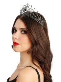 SPIDERWEB METAL CROWN TIARA 16.5CM X 15CM X 7CM