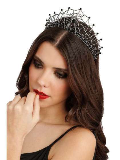 SPIDERWEB METAL CROWN TIARA 16.5CM X 15CM X 7CM