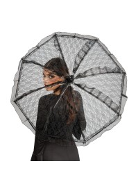 SONNENSCHIRM SPITZE SCHWARZ DIA 90CM X 75CM