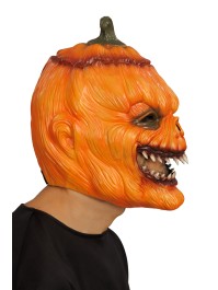 MASQUE MOUSSE TETE CITROUILLE SCARY PUMPKIN 31CM X 24CM X 28CM