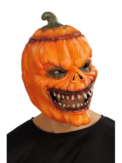 MASQUE MOUSSE TETE CITROUILLE SCARY PUMPKIN 31CM X 24CM X 28CM