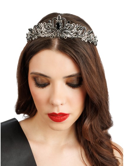 SET BRIDE GOLD DIE - 2 PCS SCHAL UND DIADEM SCHAL: 9,5 CM X 80 CM 
DIADEM: 14,5 CM X 16 CM X 4 CM