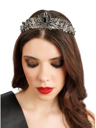 SET BRIDE GOLD DIE - 2 PCS SCHAL UND DIADEM SCHAL: 9,5 CM X 80 CM 
DIADEM: 14,5 CM X 16 CM X 4 CM