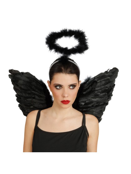 BLACK ANGEL SET - 2 PCS WINGS HEADBAND 