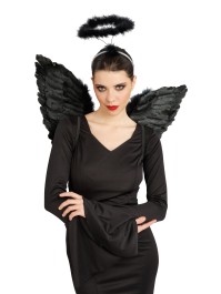 BLACK ANGEL SET - 2 PCS WINGS HEADBAND 