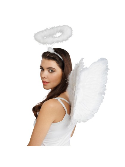WHITE ANGEL SET - 2 PCS WINGS HEADBAND 