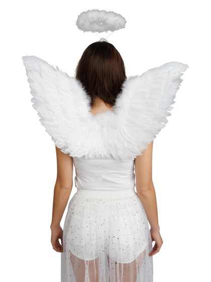 KIT ANGE BLANC - 2 PCS AILES SERRE-TÊTE 65CM X 42CM X 2CM