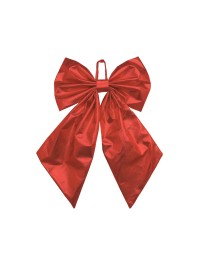 NOEUD STELLAR ROUGE BRILLANT 49CM X 5CM X 49CM