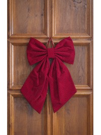 RUBY SANTA BOW 47CM X 5CM X 64CM