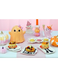 ASSIETTE CERAMIQUE SQUELETTE BLANC SUMMERWEEN - 3 ASS ENV 13.5CM X 1.5CM X 19CM
