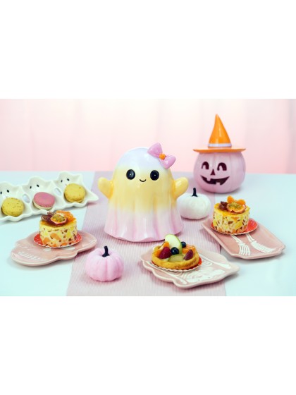 TELLER KERAMIK SKELETT ROSA SUMMERWEEN - 3 SORT. CA. 13.5CM X 1.5CM X 19CM