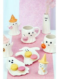 GHOST CERAMIC PLATE - 2 ASSORTED ENV. 17CM X 1.5CM X 20CM